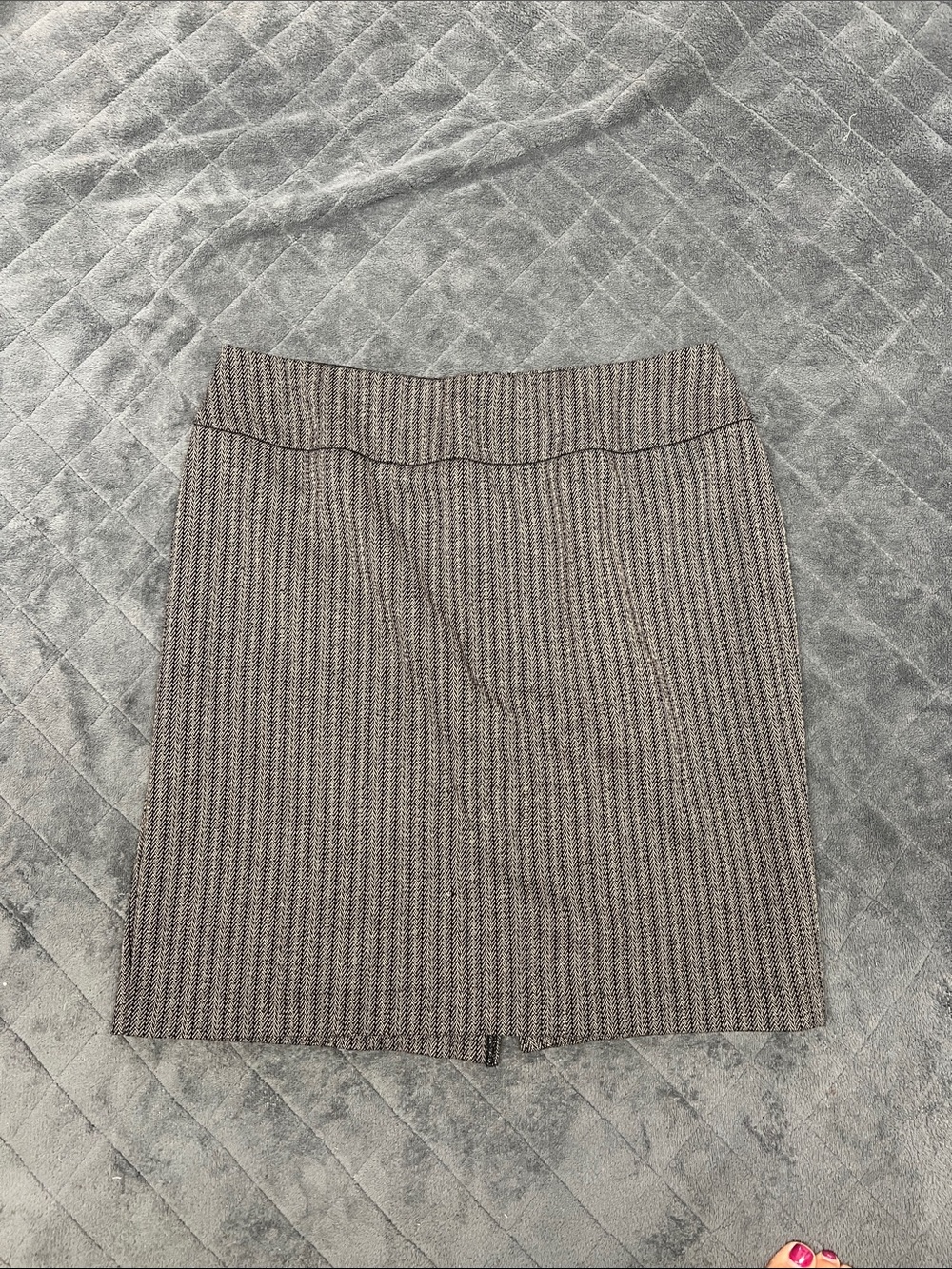 Tailored Tweed Knit Pencil Skirt